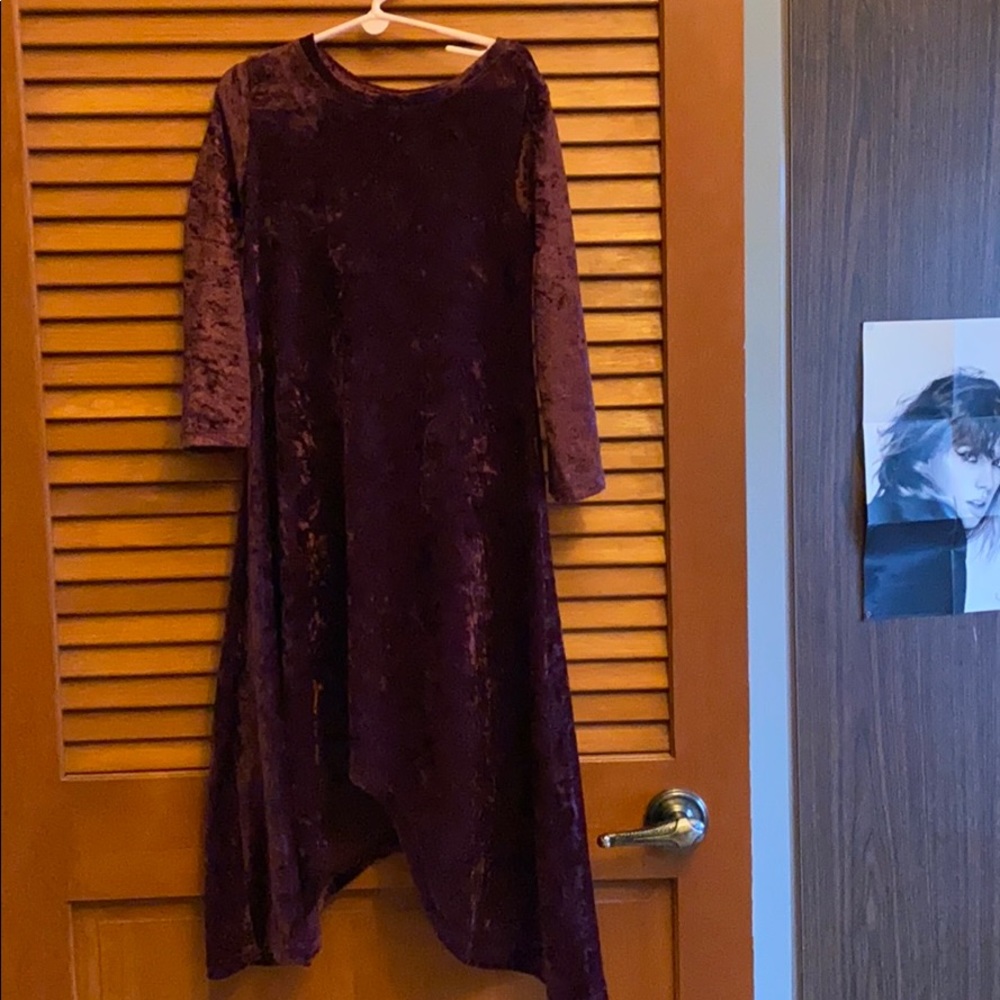 Girls Velvet Dress 7/8